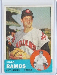 Pedro Ramos Cleveland Indians 1963 Topps MLB Baseball #14 - Picture 1 of 2
