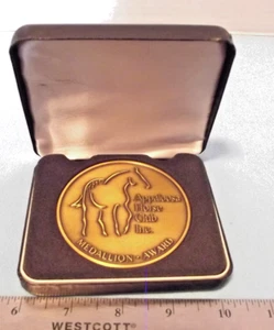 Appaloosa Horse Club 2 7/8" RUNDE massive Bronze Medaillon AUSZEICHNUNG - Bild 1 von 3