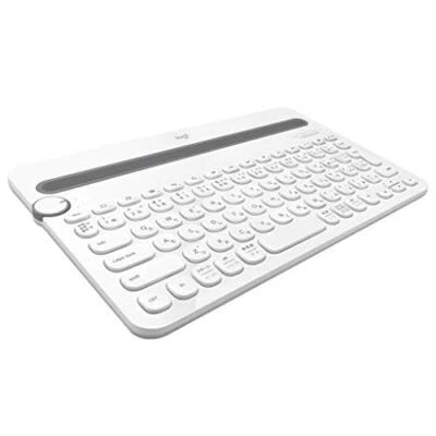 LOGICOOL Bluetooth Multi-Device Keyboard ‎K480WH White for Android iOS Round Key - Image 1 of 4