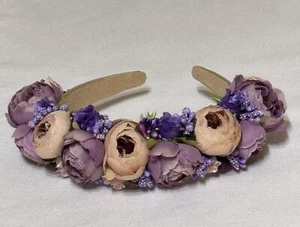 Haarkranz Blumenkranz Haarreif Party Hochzeit Haarschmuck Kopfschmuck Kopfkranz - Bild 1 von 2