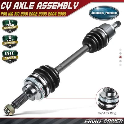 Manual Trans Front Left CV Axle Assembly for Kia Rio 2001-2005 L4 1.5L L4 1.6L - Image 1 of 4