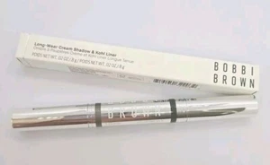 Bobbi Brown Long Wear Cream Shadow PEWTER & Kohl Liner BLACK Full Size New Boxed - Picture 1 of 11