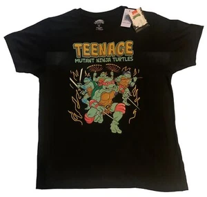 Retro Teenage Mutant Ninja Turtles Nickelodeon Mens T-Shirt Size XL NWT - Picture 1 of 5