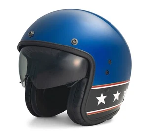 Harley-Davidson Supernova #1 X14 Sun Shield 3/4 Motorrad Jet Helm Gr. XS - Blau - Bild 1 von 7