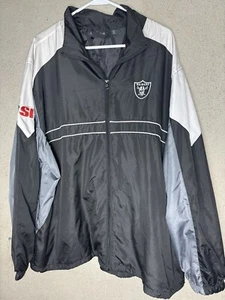 Vintage Raiders Sports Illustrated Windbreaker Large Dunbrooke Full Zip 2XL - Picture 1 of 6