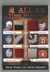 2017-18 In The Game Used Rivals Messier Richter Brodeur Patch Card #ed 4 / 6 - Picture 1 of 1