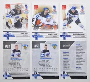 2015 BY cartas IIHF Campeonato Mundial Equipo Finlandia Elige una tarjeta de jugador - Imagen 1 de 26