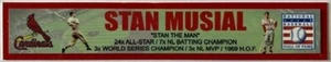STAN MUSIAL  ST. LOUIS CARDINALS  FULL COLOR NAME PLATE - Picture 1 of 1