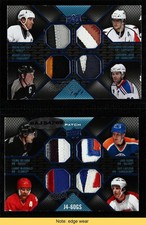 2008 UD Black 4-on-4 Jerseys Blue 1/1 Alex Ovechkin Guy Lafleur Jari Kurri HOF