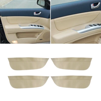 For 2005-2008 Hyundai Sonata 4*Door Panel Armrest Micro Leather Cover BEIGE/Tan - Imagem 1 de 4