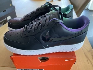 Nike Air Force 1 Low LV8 AS QS EUR 47,5 US13 UK12 Neu Schwarz 3D Swoosh - Bild 1 von 6