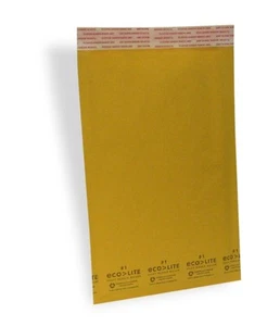 100 #1 7.25x12 X-Wide Ecolite USA Kraft Bubble Mailer Envelopes from TheBoxery - Picture 1 of 2