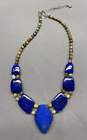 Jay King Mine Finds? 925 Reversible Lapis & Turquoise Statement Necklace 18"