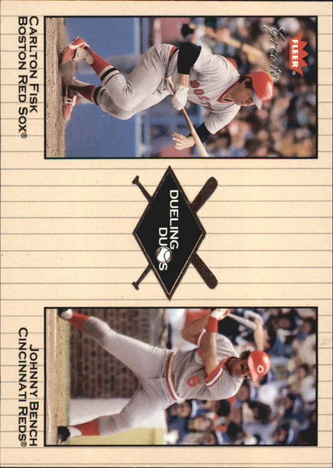 Tarjetas insertadas de béisbol 2002 Greats of the Game (Fleer) "Dueling Duos" Foto 1 de 1