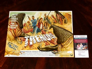 FOTO FIRMADA POR FINN CARTER "RHONDA" TEMBLORES 11X14 CERTIFICADO DE AUTENTICIDAD JSA HORROR 1990!!! - Imagen 1 de 1