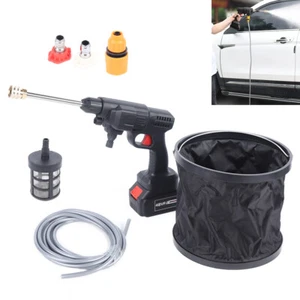 Cordless High Pressure Electric Car Washer Jet Washing Machine Portable Cleaner - Picture 1 of 15