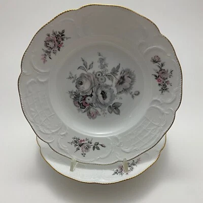Tigela de sopa Rosenthal Germany Sanssouci aro | Acabamento dourado | 9,5" | Conjunto de 2 - Imagem 1 de 4