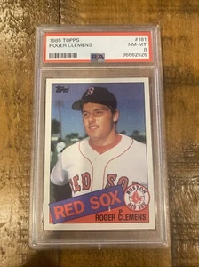1985 Topps #181 Roger Clemens RC Graded PSA 8 - Boston Red Sox - Picture 1 of 2