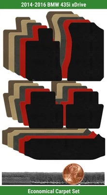 Juego de alfombrillas Velourtex personalizadas para BMW 435i xDrive 2014-2016 (5 piezas) #1CL Foto 1 de 4
