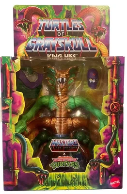 MOTU x TMNT Turtles of Grayskull - King Hiss Deluxe Action Figure - Image 1 of 2