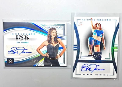 2023 Immaculate Collection, 2024 National Treasures EVE TORRES 1/1 PLATINUM AUTO - Image 1 of 2