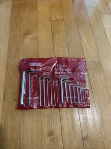 Vintage Chesco 70101 All Purpose L-Shape 18-Piece  Hex Key Set - INCOMPLETE - Picture 1 of 9