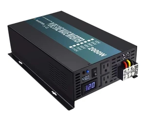 Pure Sine Wave Inverter 2000 Watt (4000W Surge) 48V Power  DC to 110V 120V - Picture 1 of 4