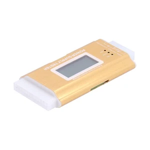 Tester zasilania Komputer 20Pin Atx Cyfrowy wyświetlacz LCD Stop aluminium ESE - Zdjęcie 1 z 22