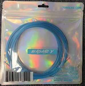 Juego de cuerdas de tenis Toroline Wasabi X calibre 17 1,23 mm azul neón - Imagen 1 de 2