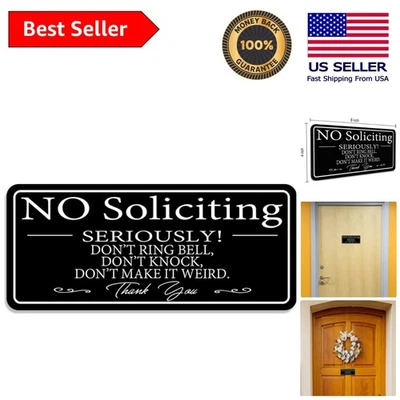 Элегантная акриловая вывеска 9x4 дюйма для дома и офиса — самоклеящаяся - Изображение 1 из 4