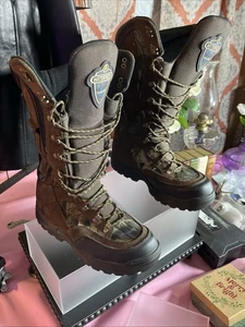 Razor snake boots 18 inch MOBU stock number 425500 10 wide leather upper - Picture 1 of 18