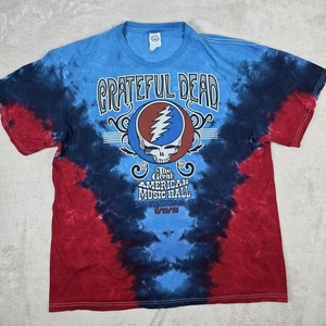 Grateful Dead Shirt Mens XL Blue Red Tie Dye Great American Music Hall 70s Rock - Picture 1 of 10
