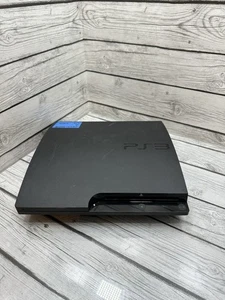 Sony PlayStation 3 Slim PS3 320GB Black Console Gaming System Only CECH-3001B - Picture 1 of 4