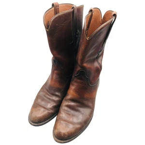 Vintage handgefertigte Roeper Lucchese Stiefel braun Herren Größe 9 - Bild 1 von 8