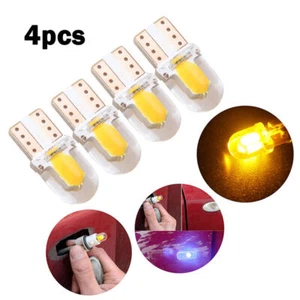 4x T10 194 168 W5W COB 4SMD LED CANBUS Silica Bright Amber License Light Bulb 、 - Picture 1 of 8