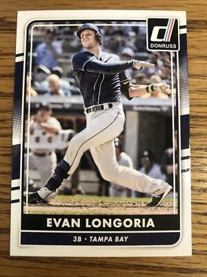 Evan Longoria 2016 Donruss Rays #142   *A912* - Image 1 of 2
