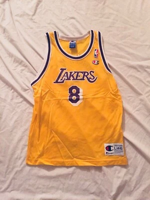 Camiseta deportiva vintage campeona NBA Los Angeles Lakers Kobe Bryant #8 L 14-16 juvenil Foto 1 de 4