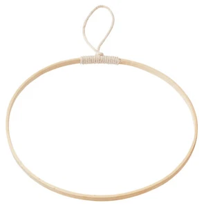 Anillo de madera HobbyFun bambú redondo 15-30 cm zona florística decoración atrapasueños - Imagen 1 de 4