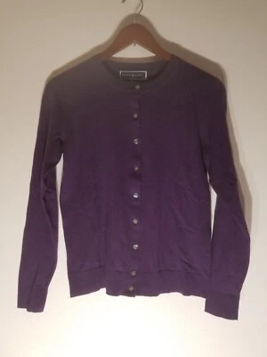 Suéter Karen Scott Púrpura Abotonado Manga Larga Talla PS Petite Nuevo Sin Etiquetas Foto 1 de 4
