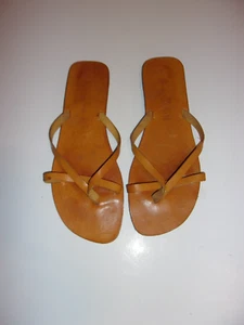 Sandalias planas de tanga para mujer VERO CUOIO HECHAS EN ITALIA TALLA 40 - Imagen 1 de 5