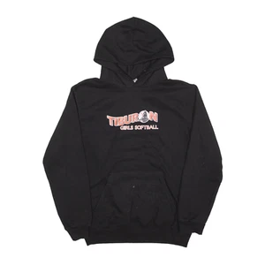 CHAMPION Tiburn Softball USA Hoodie Black Pullover Girls L - Picture 1 of 6