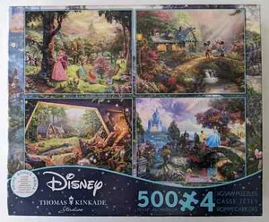 Ceaco Disney Thomas Kinkade 4/ 500Pc Jigsaw Puzzles -New - Picture 1 of 2