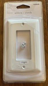 Allen + Roth W36434-PW-U Chatham 1 Gang GFCI Wandplatte weiß - Bild 1 von 2
