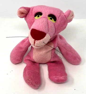 Pink Panther Plush Bean Bag Stuffed Animal APPROX 8" 1996 United Artists - Image 1 of 4