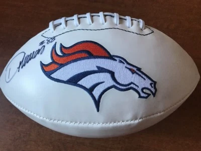 Demaryius Thomas Autographed Full Size Denver Broncos Logo Football JSA COA - Image 1 of 4