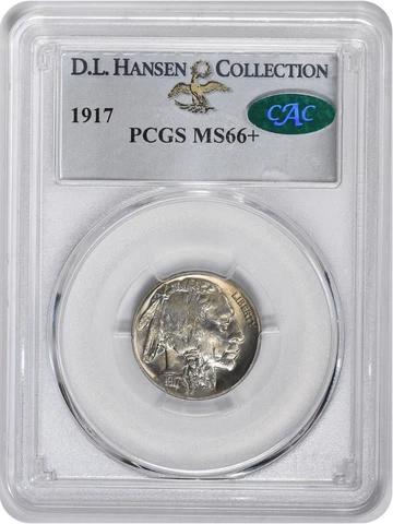 1917 Buffalo Nickel MS66+ PCGS (CAC) Cover