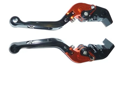 KTM 690 Duke 2008-2011 BRAKE & CLUTCH ORANGE FOLDING LEVERS RACE TRACK TS186 Foto 1 de 4