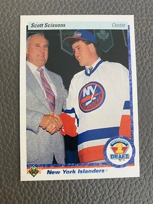 1990-91 Upper Deck #357 Scott Scissons Rookie New York Islanders - Image 1 of 2
