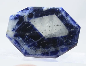 Bi Colour Fluorescent Polished Natural Sapphire Slice 23.90 Carat - Imagen 1 de 12