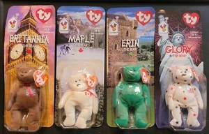 Beanie Baby McDonald's International Collection - ALL 4, RARE With Tag Errors - Picture 1 of 2